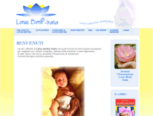 Tablet Screenshot of lotusbirth.it